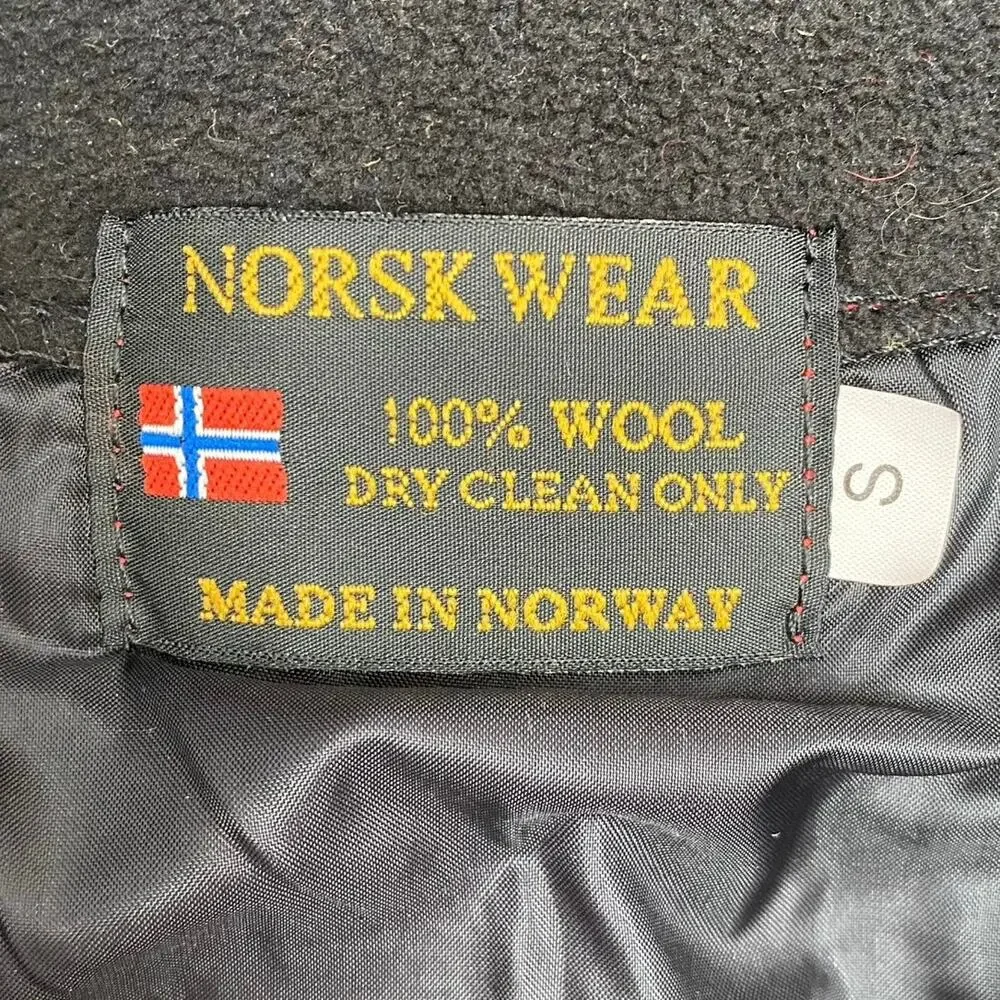 NORSKWEAR 100% Wool Full Zip Cardigan Sweater Jacket Vintage Unisex Size Small‎ - Picture 9 of 14